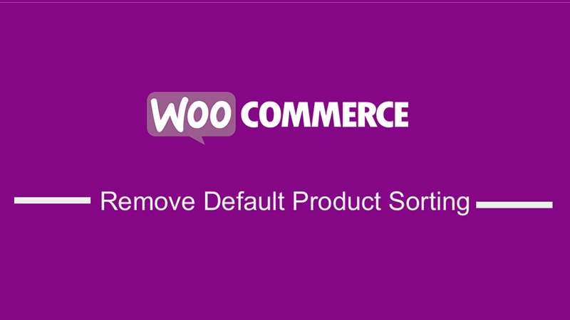 remove default sorting woocommerce