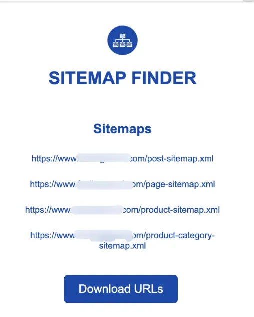 find competitors sitemap