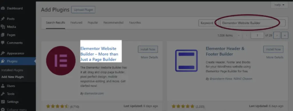 elementor plugin