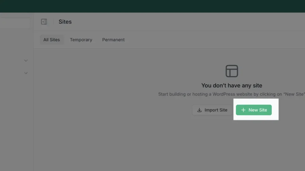instalwp add new site