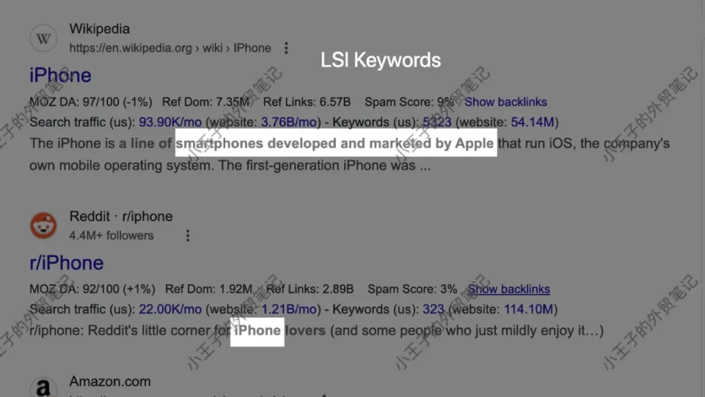 iphone lsi keywords