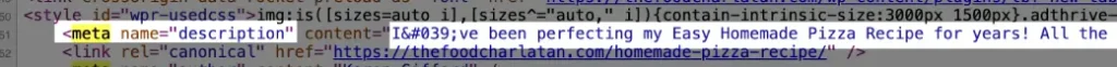 meta description in html