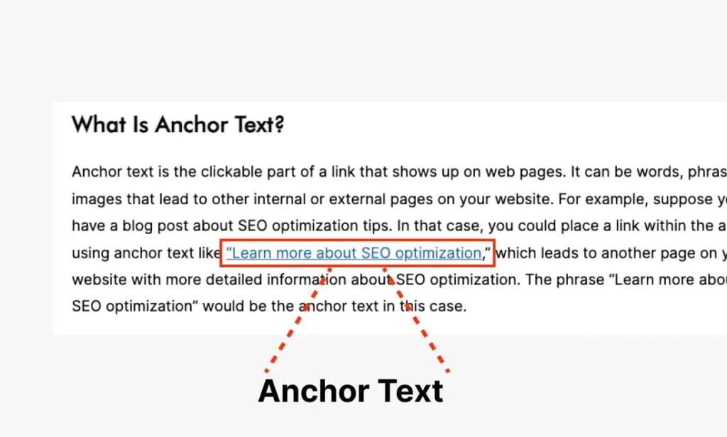 what is anchor text