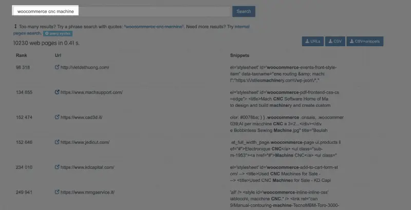 www public search operator